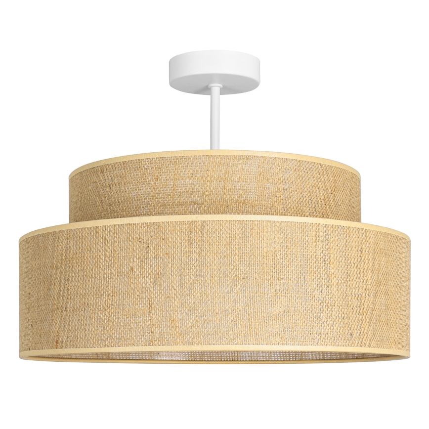 Lampadario a plafone BOHO 1xE27/60W/230V beige