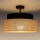 Lampadario a plafone BOHO 1xE27/60W/230V nero/beige