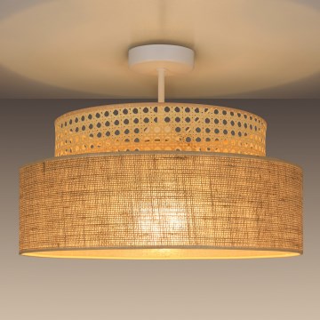 Lampadario a plafone BOHO 1xE27/60W/230V rattan
