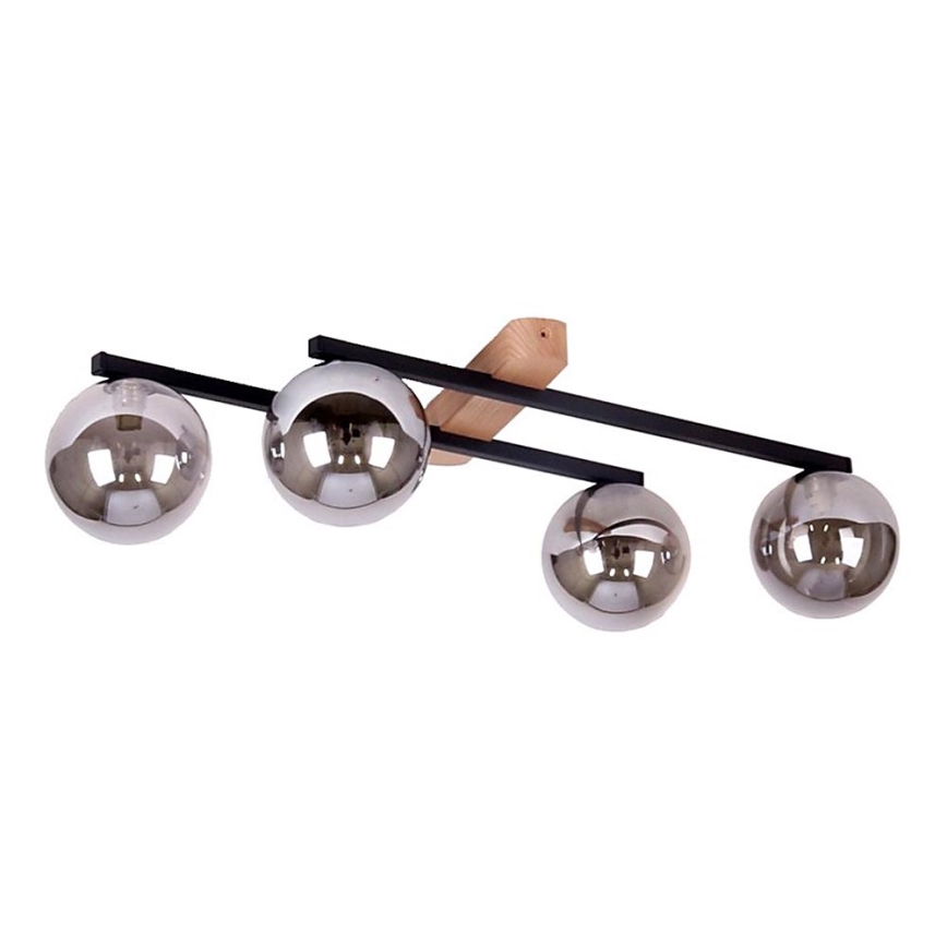 Lampadario a plafone BOIS 4xG9/8W/230V