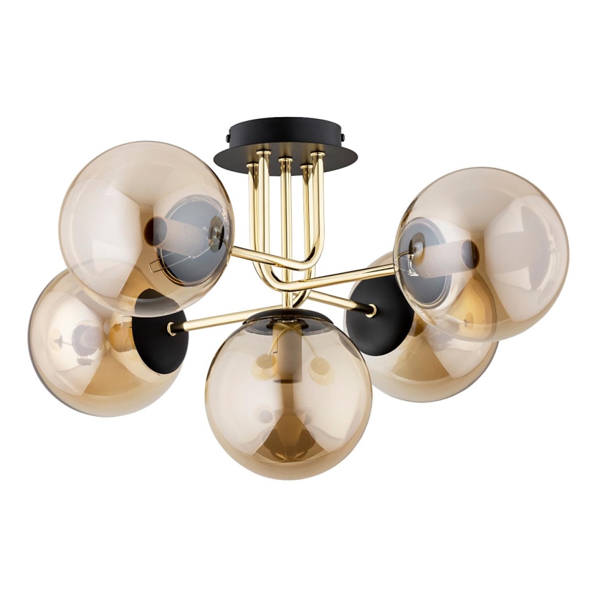 Lampadario a plafone BOSS 5xE14/10W/230V oro