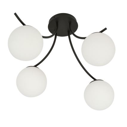 Lampadario a plafone BOSTON 4xE14/10W/230V nero