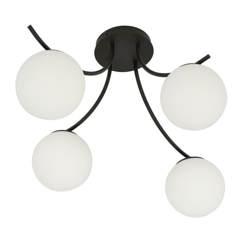 Lampadario a plafone BOSTON 4xE14/10W/230V nero