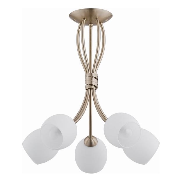 Lampadario a plafone BUENA 5xE14/10W/230V oro