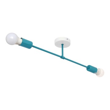 Lampadario a plafone CAMBRIDGE 2xE27/15W/230V blu