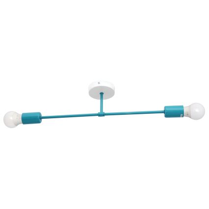 Lampadario a plafone CAMBRIDGE 2xE27/15W/230V blu