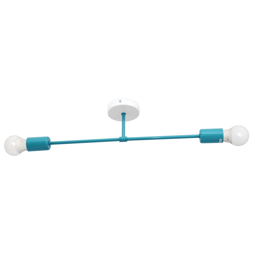 Lampadario a plafone CAMBRIDGE 2xE27/15W/230V blu