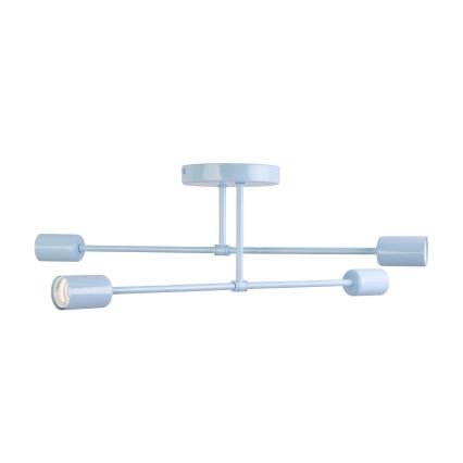 Lampadario a plafone CAMBRIDGE 4xE27/15W/230V blu