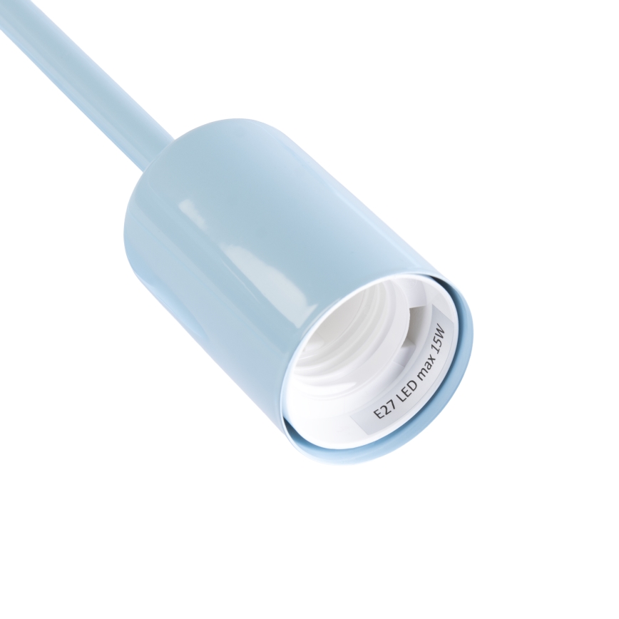 Lampadario a plafone CAMBRIDGE 4xE27/15W/230V blu