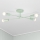 Lampadario a plafone CAMBRIDGE 4xE27/15W/230V verde