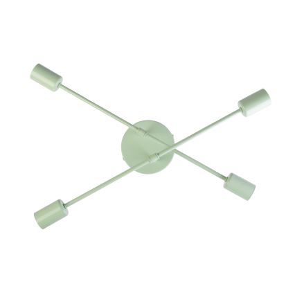 Lampadario a plafone CAMBRIDGE 4xE27/15W/230V verde