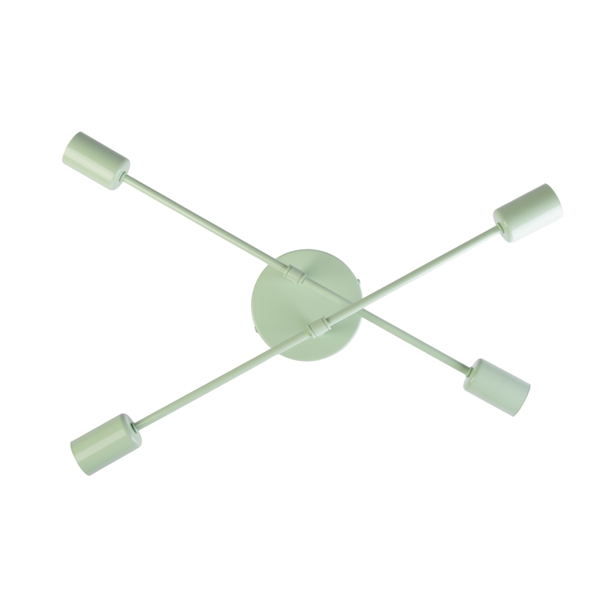 Lampadario a plafone CAMBRIDGE 4xE27/15W/230V verde