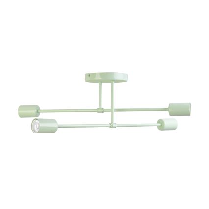 Lampadario a plafone CAMBRIDGE 4xE27/15W/230V verde