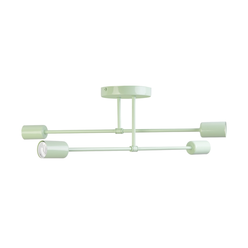 Lampadario a plafone CAMBRIDGE 4xE27/15W/230V verde