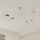 Lampadario a plafone CAMBRIDGE 6xE27/15W/230V ottone/bianco