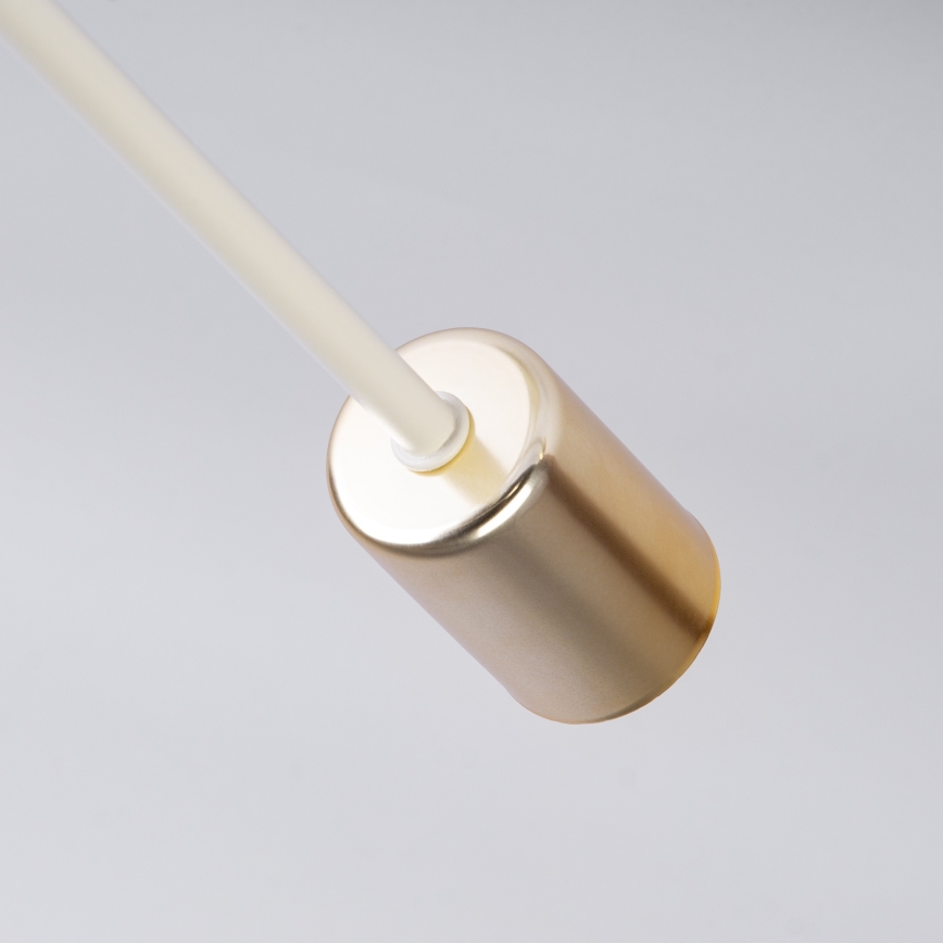 Lampadario a plafone CAMBRIDGE 6xE27/15W/230V ottone/bianco