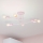 Lampadario a plafone CAMBRIDGE 6xE27/15W/230V rosa