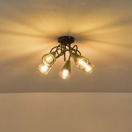 Lampadario a plafone CLASSY 5xE14/7W/230V