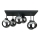 Lampadario a plafone DEA 6xE14/60W/230V nero/fumé nero