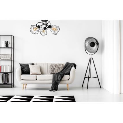 Lampadario a plafone DIAMENT 3xE27/60W/230V