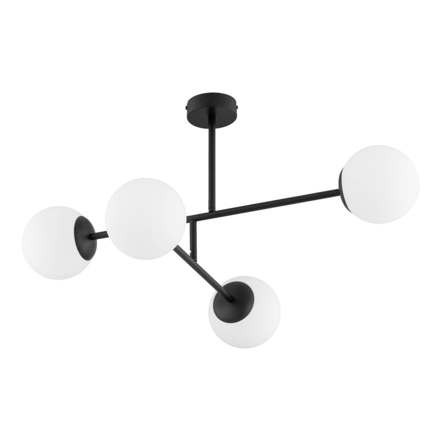 Lampadario a plafone DILON 4xE14/10W/230V nero
