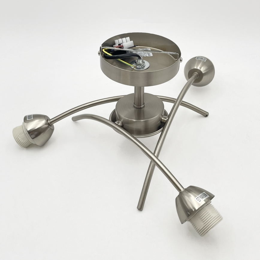 Lampadario a plafone DONNA 3xE27/60W/230V nichel