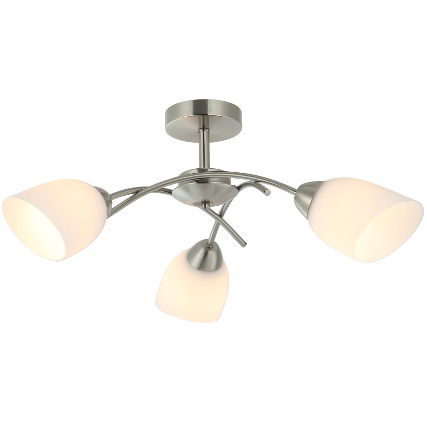 Lampadario a plafone DONNA 3xE27/60W/230V nichel