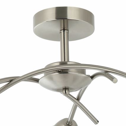 Lampadario a plafone DONNA 3xE27/60W/230V nichel
