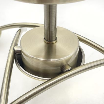 Lampadario a plafone DONNA 3xE27/60W/230V patina