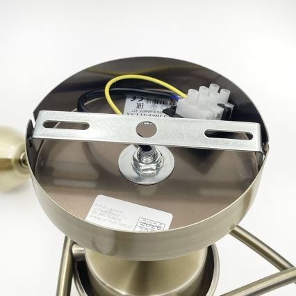 Lampadario a plafone DONNA 3xE27/60W/230V patina