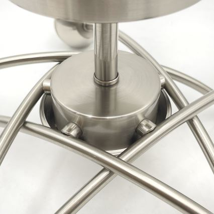 Lampadario a plafone DONNA 5xE27/60W/230V nichel