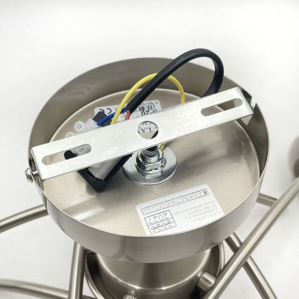 Lampadario a plafone DONNA 5xE27/60W/230V nichel