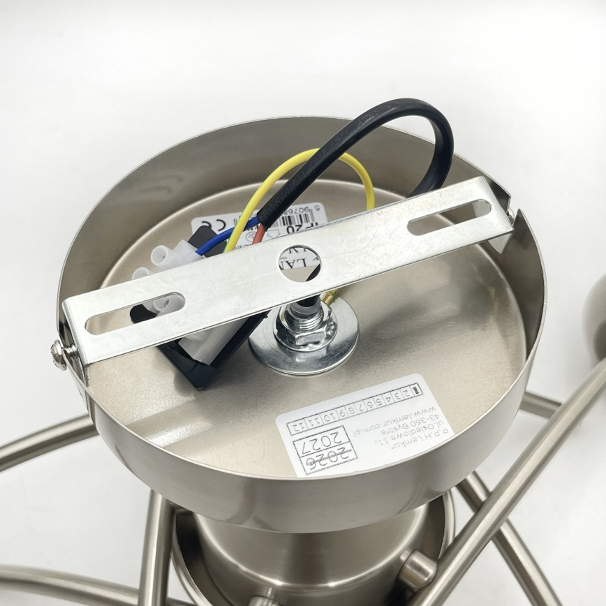 Lampadario a plafone DONNA 5xE27/60W/230V nichel