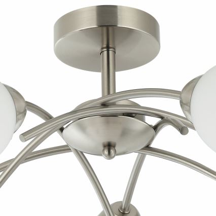 Lampadario a plafone DONNA 5xE27/60W/230V nichel
