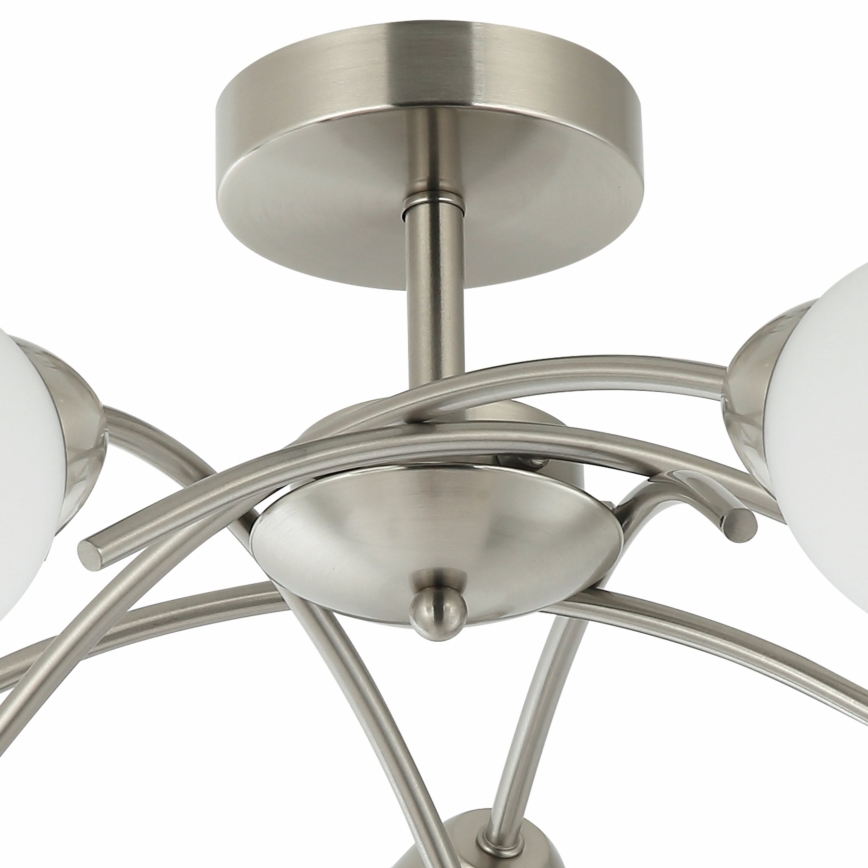 Lampadario a plafone DONNA 5xE27/60W/230V nichel