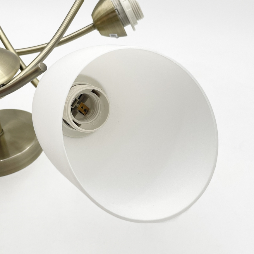 Lampadario a plafone DONNA 5xE27/60W/230V patina