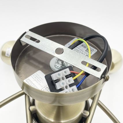 Lampadario a plafone DONNA 5xE27/60W/230V patina