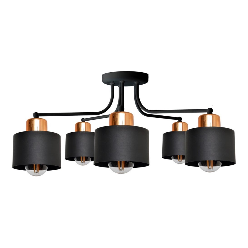 Lampadario a plafone EDISON 5xE27/15W/230V