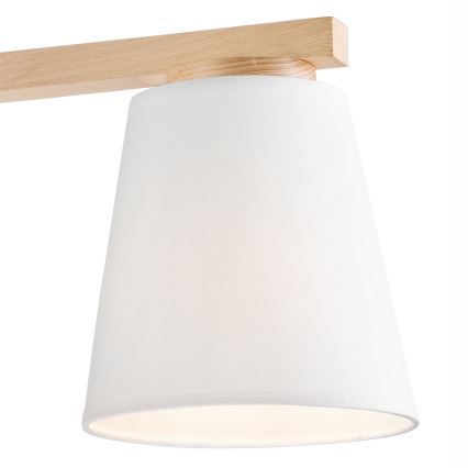 Lampadario a plafone ELLIE 3xE27/60W/230V faggio