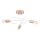 Lampadario a plafone EMBER 3xE27/15W/230V bianco/beige/faggio
