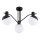 Lampadario a plafone ENIGMA 3xE14/10W/230V nero