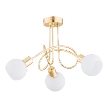 Lampadario a plafone ERYKA 3xE14/10W/230V oro