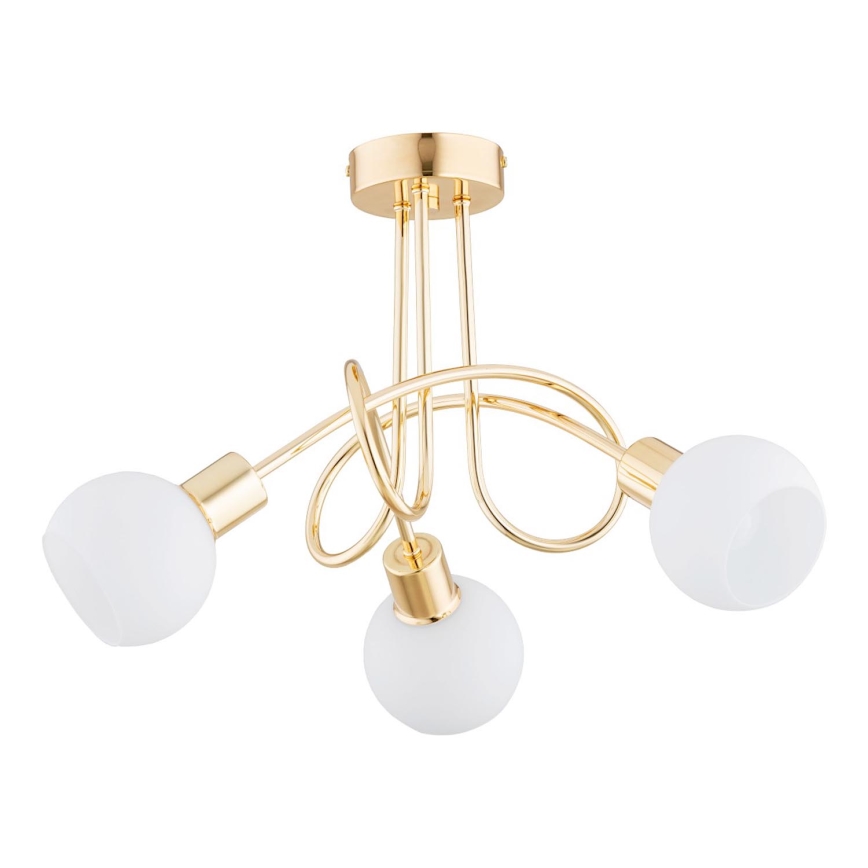 Lampadario a plafone ERYKA 3xE14/10W/230V oro