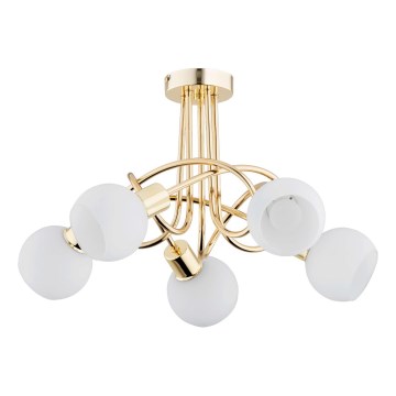 Lampadario a plafone ERYKA 5xE14/10W/230V oro