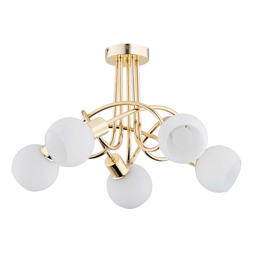 Lampadario a plafone ERYKA 5xE14/10W/230V oro