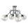 Lampadario a plafone EVIE 4xE27/60W/230V antracite/limpido