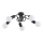 Lampadario a plafone FARTA 5xE27/60W/230V nero