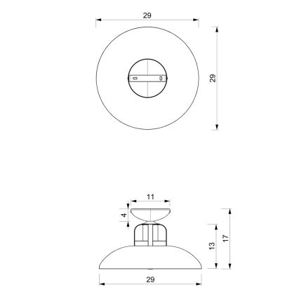 Lampadario a plafone FELIX 1xE27/60W/230V bianco