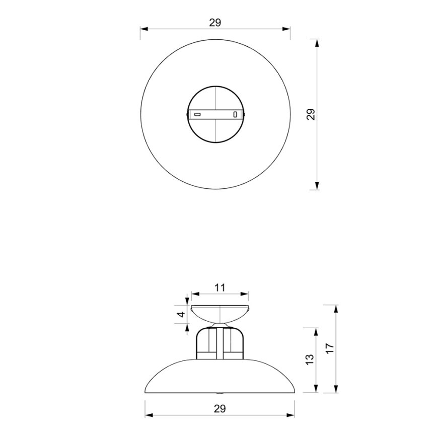 Lampadario a plafone FELIX 1xE27/60W/230V bianco