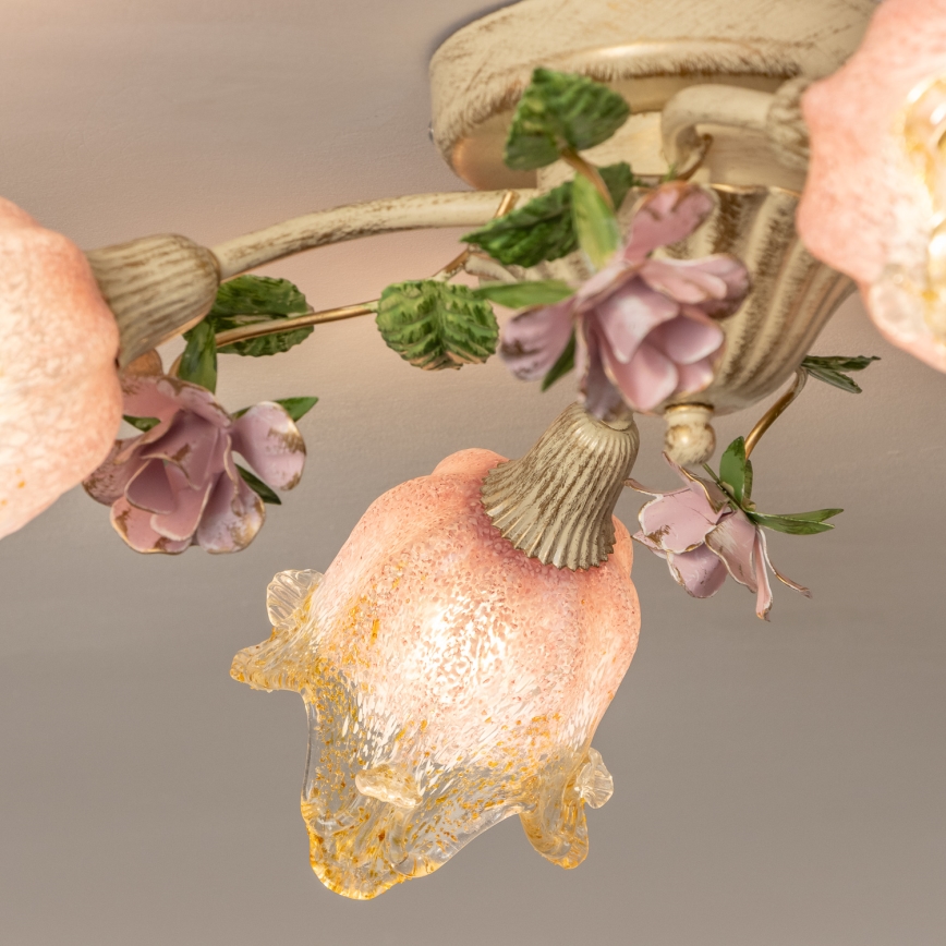 Lampadario a plafone FIORINTINO 4xE14/40W/230V